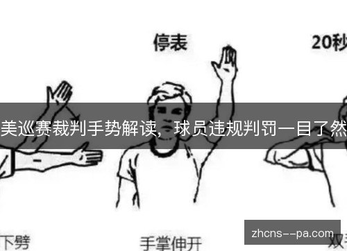 美巡赛裁判手势解读，球员违规判罚一目了然